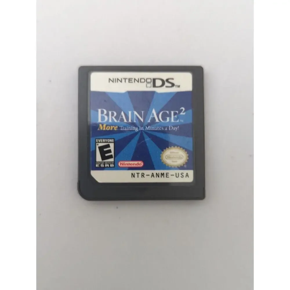 Brain Age 2: More Training‎ in Minutes a Day (Nintendo DS, 2007) Cartridge Only